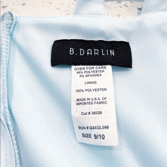 B DARLIN Baby Blue Dress 9/10 - Picture 3 of 4